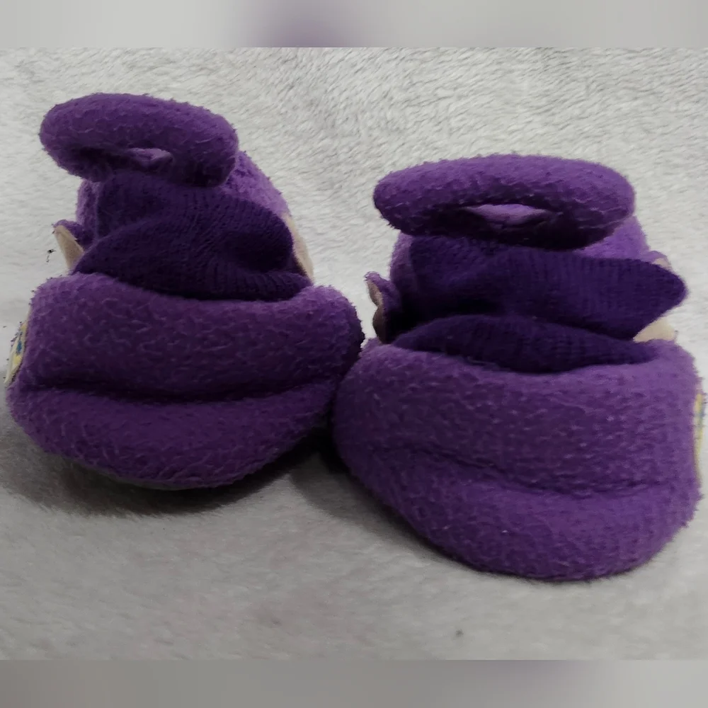 Vintage Purple Teletubbies House Shoes Slippers Toddler Medium 7-8